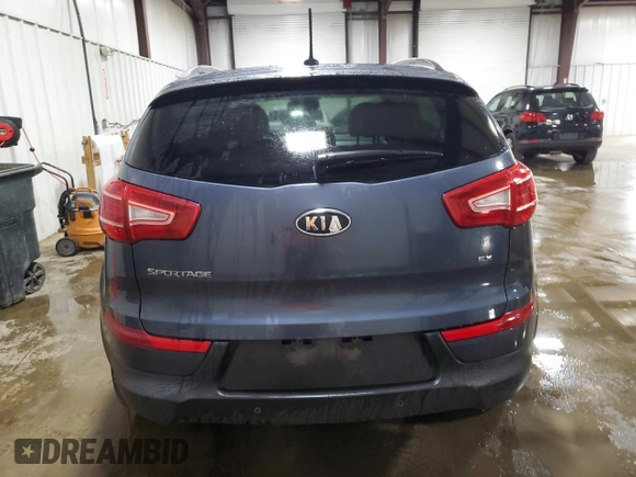 2011 Kia Sportage EX with VIN KNDPCCA22B7041389, listed as a Copart auction lot 60989105 with 98,542 mi miles and Salvage title. Bid and sale history available at DreamBid. Image 6.