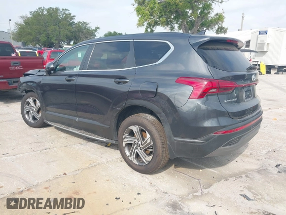 2021 Hyundai Santa Fe SE with VIN 5NMS14AJ7MH355662, listed as a IAAI auction lot 41848014 with 49,570 mi miles. Bid and sale history available at carsss.com. Image 3.