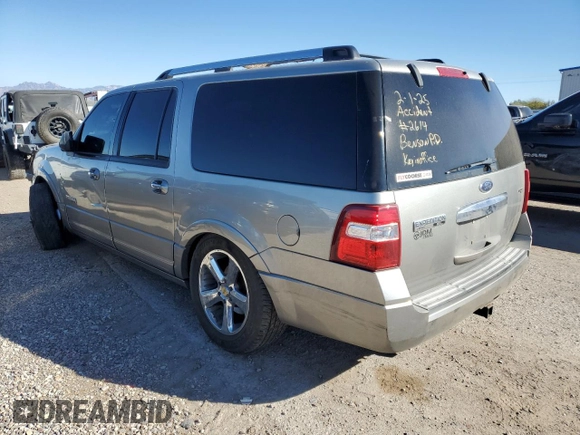 2008 Ford Expedition EL Limited with VIN 1FMFK20538LA12614, listed as a Copart auction lot 43982575 with 150,949 mi miles and Salvage Title. Bid and sale history available at carsss.com. Image 2.