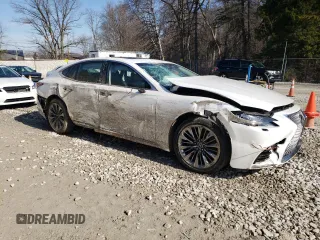 2019 Lexus LS with VIN JTHC51FF6K5005529, listed as a Copart auction lot 48593625 with 35,303 mi miles and Salvage Title. Bid and sale history available at carsss.com. Image 4.