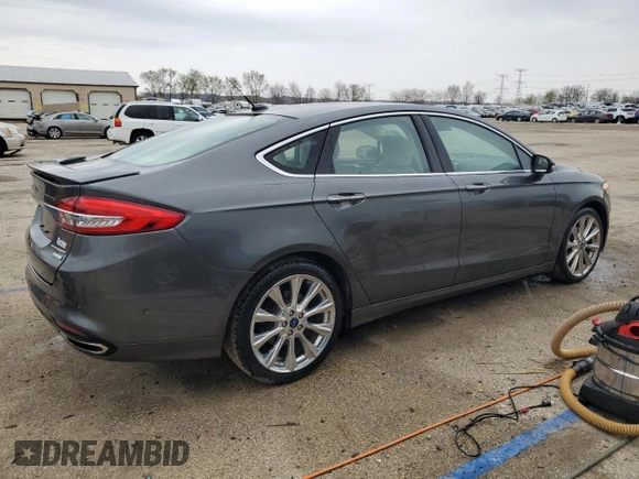 2017 Ford Fusion Titanium with VIN 3FA6P0K92HR290860, listed as a Copart auction lot 52030785 with 100,349 mi miles and Salvage Title. Bid and sale history available at carsss.com. Image 3.