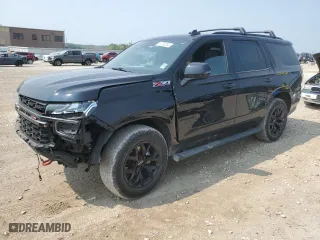 2022 Chevrolet Tahoe Z71 with VIN 1GNSKPKD8NR140433, listed as a Copart auction lot 64792034 with 51,675 mi miles and Salvage Title. Bid and sale history available at carsss.com. Image 1.