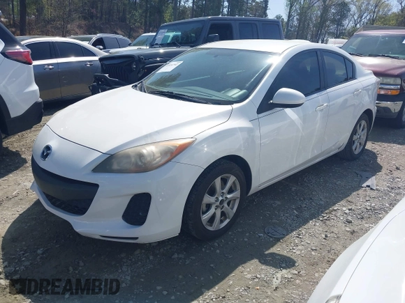 2013 Mazda 3 i SV with VIN JM1BL1TF9D1723965, listed as a IAAI auction lot 41934742 with 201,712 mi miles. Bid and sale history available at carsss.com. Image 2.