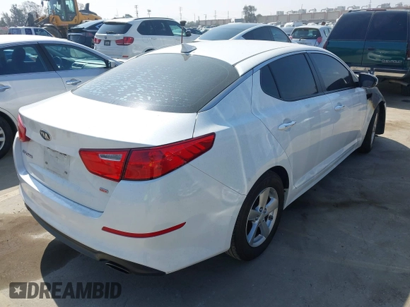 2015 Kia Optima LX with VIN 5XXGM4A78FG464232, listed as a IAAI auction lot 42097937 with Not Provided miles and . Bid and sale history available at DreamBid. Image 4.