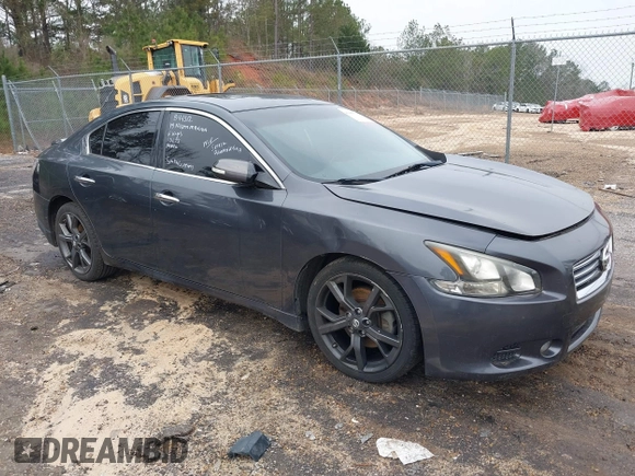 2013 Nissan Maxima SV with VIN 1N4AA5AP1DC844312, listed as a IAAI auction lot 41447722 with 135,873 mi miles and . Bid and sale history available at DreamBid. Image 1.