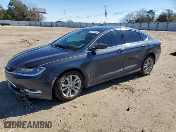 2016 Chrysler 200 Limited with VIN 1C3CCCABXGN192146, listed as a Copart auction lot 54161075 with 158,193 mi miles and Salvage Title. Bid and sale history available at carsss.com. Image 1.