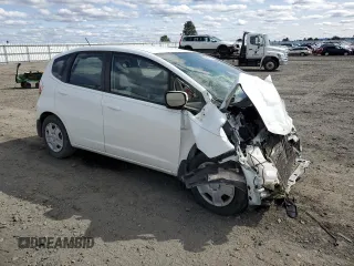 2013 Honda Fit with VIN JHMGE8H36DC045590, listed as a Copart auction lot 52617145 with 0 mi miles and Salvage Title. Bid and sale history available at carsss.com. Image 4.