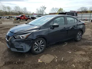 2021 Nissan Versa SV with VIN 3N1CN8EV2ML840343, listed as a Copart auction lot 53940945 with 76,144 mi miles and Salvage title. Bid and sale history available at DreamBid. Image 1.