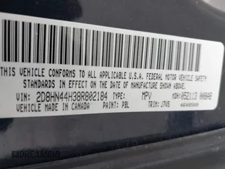2008 Dodge Grand Caravan SE z VIN 2D8HN44H38R802184, wystawiony jako IAAI lot #42292079 z przebiegiem 211 294 mil mil oraz . Historia ofert i sprzedaży dostępna na DreamBid. Obrazek 9.