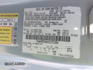 2017 Ford Mustang EcoBoost с VIN 1FA6P8TH6H5272384, выставлен на аукционе IAAI как лот 42219108 с пробегом 94 591 миль миль и . История ставок и продаж доступна на DreamBid. Изображение 9.