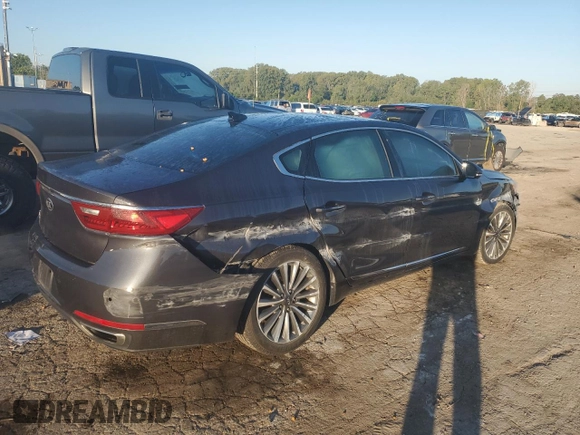 2018 Kia Cadenza Premium with VIN KNALC4J11J5127313, listed as a Copart auction lot 73048234 with 101,171 mi miles and Salvage Title. Bid and sale history available at DreamBid. Image 3.