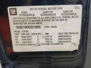 2006 Chevrolet Silverado 1500 LS with VIN 1GCEC19XX6Z218955, listed as a Copart auction lot 85289534 with 0 mi miles and Salvage Title. Bid and sale history available at carsss.com. Image 12.