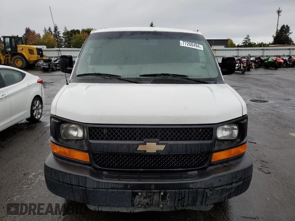 2014 Chevrolet Express Cargo Van with VIN 1GCWGGBA1E1193958, listed as a Copart auction lot 77208494 with 126,193 mi miles and Clean Title. Bid and sale history available at carsss.com. Image 5.