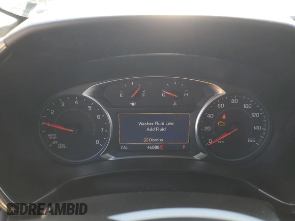2022 Chevrolet Equinox RS with VIN 3GNAXMEV8NS171484, listed as a Copart auction lot 47122295 with 46,888 mi miles and Salvage Title. Bid and sale history available at DreamBid. Image 9.
