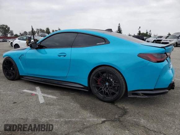 2021 BMW M4 with VIN WBS53AZ0XMCG52209, listed as a Copart auction lot 50234375 with 19,701 mi miles and Salvage title. Bid and sale history available at DreamBid. Image 2.