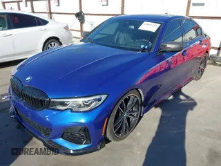 2020 BMW 3 Series M340i xDrive with VIN WBA5U9C06LFH24903, listed as a IAAI auction lot 41041530 with 55,949 mi miles and . Bid and sale history available at DreamBid. Image 2.