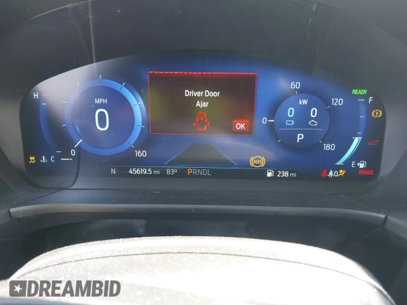 2020 Ford Escape SE Sport Hybrid with VIN 1FMCU0BZXLUA68912, listed as a IAAI auction lot 41791162 with 45,619 mi miles and . Bid and sale history available at carsss.com. Image 7.
