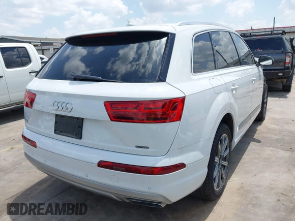 2017 Audi Q7 Premium Plus with VIN WA1LHAF79HD037532, listed as a IAAI auction lot 42549373 with 50,076 mi miles and . Bid and sale history available at DreamBid. Image 4.