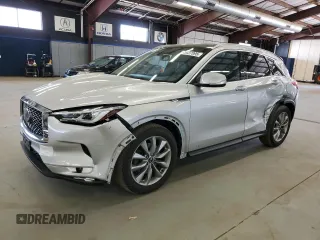 2019 Infiniti QX50 Luxe z VIN 3PCAJ5M3XKF128379, wystawiony jako Copart lot #55037095 z przebiegiem 83 906 mil mil oraz Szkoda całkowita • Salvage title. Historia ofert i sprzedaży dostępna na DreamBid. Obrazek 1.