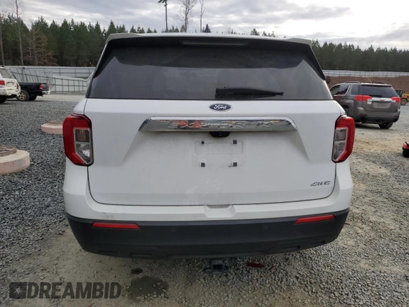 2021 Ford Explorer with VIN 1FMSK8BH6MGA24543, listed as a Copart auction lot 85352104 with 91,118 mi miles and Salvage Title. Bid and sale history available at carsss.com. Image 6.