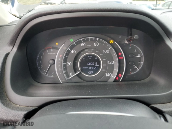 2015 Honda CR-V EX with VIN 2HKRM3H53FH553993, listed as a Copart auction lot 45606245 with 80,015 mi miles and Salvage Title. Bid and sale history available at carsss.com. Image 9.