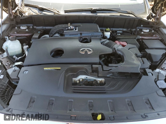2020 Infiniti QX50 Luxe with VIN 3PCAJ5M15LF110372, listed as a Copart auction lot 48747493 with 27,641 mi miles and . Bid and sale history available at DreamBid. Image 13.