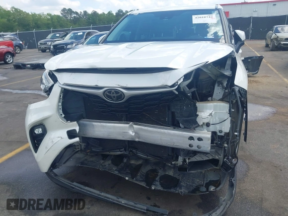 2021 Toyota Highlander L with VIN 5TDZZRAH7MS516123, listed as a IAAI auction lot 42010742 with 63,299 mi miles and . Bid and sale history available at DreamBid. Image 6.