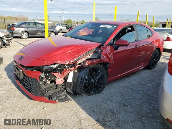 2025 Toyota Camry LE с VIN 4T1DBADK3SU015225, выставлен на аукционе Copart как лот 54146775 с пробегом 5 478 миль миль и Списание • Salvage title. История ставок и продаж доступна на DreamBid. Изображение 1.
