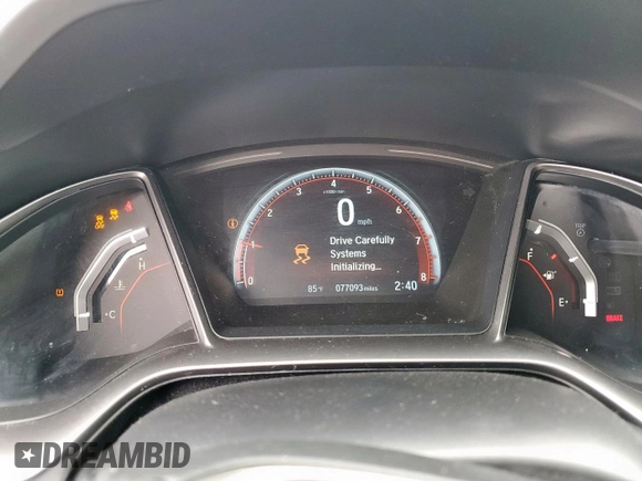 2017 Honda Civic Sedan Si with VIN 2HGFC1E51HH705216, listed as a Copart auction lot 53082385 with 77,093 mi miles and Salvage Title. Bid and sale history available at carsss.com. Image 12.