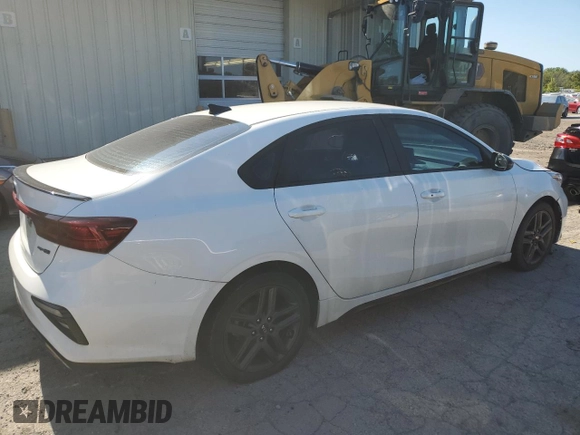 2021 Kia Forte GT-Line with VIN 3KPF34AD9ME283876, listed as a Copart auction lot 69724444 with 61,282 mi miles and Salvage Title. Bid and sale history available at carsss.com. Image 3.