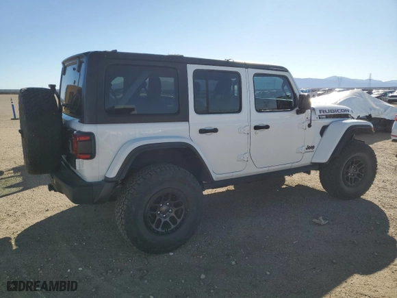2023 Jeep Wrangler Rubicon with VIN 1C4JJXFG8PW518377, listed as a Copart auction lot 46309175 with 29,033 mi miles and Salvage Title. Bid and sale history available at carsss.com. Image 3.