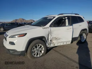 2018 Jeep Cherokee Latitude Plus with VIN 1C4PJMLX8JD588574, listed as a Copart auction lot 81723034 with 86,798 mi miles and Salvage Title. Bid and sale history available at carsss.com. Image 1.