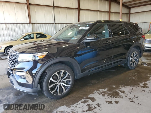 2022 Ford Explorer ST-Line z VIN 1FMSK8KHXNGA19797, wystawiony jako Copart lot #54931965 z przebiegiem 24 802 mil mil oraz Szkoda całkowita • Salvage title. Historia ofert i sprzedaży dostępna na DreamBid. Obrazek 1.
