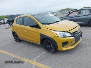 2023 Mitsubishi Mirage Black Edition z VIN ML32AWHJ0PH001038, wystawiony jako IAAI lot #42364804 z przebiegiem 25 165 mil mil oraz . Historia ofert i sprzedaży dostępna na DreamBid. Obrazek 1.