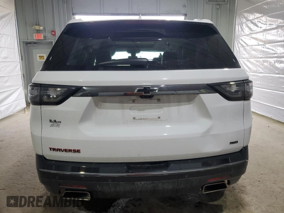 2020 Chevrolet Traverse Premier with VIN 1GNEVKKW5LJ228196, listed as a Copart auction lot 48376825 with 63,164 mi miles and Salvage Title. Bid and sale history available at carsss.com. Image 6.