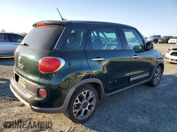 2014 FIAT 500L Trekking with VIN ZFBCFADH4EZ003989, listed as a Copart auction lot 83334354 with 90,261 mi miles and Salvage Title. Bid and sale history available at carsss.com. Image 3.
