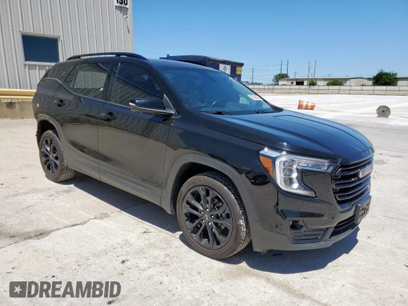 2022 GMC Terrain SLT with VIN 3GKALPEVXNL280050, listed as a Copart auction lot 57501625 with 61,113 mi miles and Salvage title. Bid and sale history available at DreamBid. Image 4.
