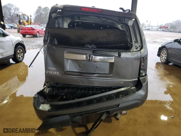 2012 Honda Pilot EX-L with VIN 5FNYF3H54CB032653, listed as a Copart auction lot 44942315 with 0 mi miles and Salvage Title. Bid and sale history available at carsss.com. Image 6.