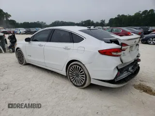 2018 Ford Fusion Hybrid Titanium with VIN 3FA6P0RU9JR147324, listed as a Copart auction lot 47387923 with 64,826 mi miles. Bid and sale history available at carsss.com. Image 2.