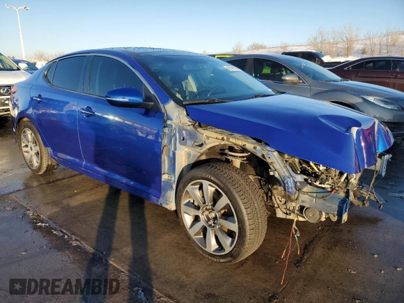 2013 Kia Optima SX with VIN 5XXGR4A69DG130734, listed as a Copart auction lot 45190105 with 160,546 mi miles and Non Repairable. Bid and sale history available at carsss.com. Image 4.