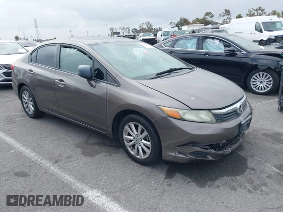 2012 Honda Civic EX with VIN 2HGFB2F89CH517330, listed as a IAAI auction lot 42116208 with 196,861 mi miles and . Bid and sale history available at DreamBid. Image 1.