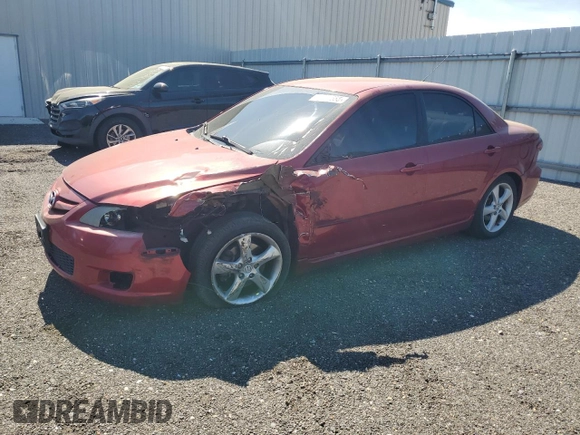 2007 Mazda 6 S Sport VE with VIN 1YVHP80D475M61404, listed as a Copart auction lot 54227555 with 163,390 mi miles and Salvage Title. Bid and sale history available at DreamBid. Image 1.