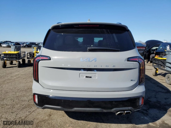 2024 Kia Telluride SX Prestige X-Line with VIN 5XYP5DGC1RG467233, listed as a Copart auction lot 49605295 with 20,436 mi miles and Salvage Title. Bid and sale history available at carsss.com. Image 6.