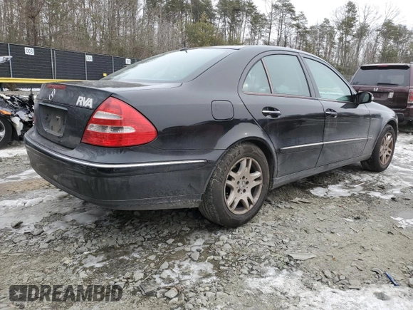 2005 Mercedes-Benz E-Class 3.2L with VIN WDBUF65J85A714205, listed as a Copart auction lot 89035715 with 217,139 mi miles and Salvage Title. Bid and sale history available at carsss.com. Image 3.