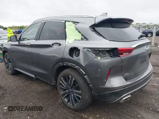 2021 Infiniti QX50 Luxe with VIN 3PCAJ5BB7MF126327, listed as a IAAI auction lot 42220680 with 42,972 mi miles and . Bid and sale history available at DreamBid. Image 3.