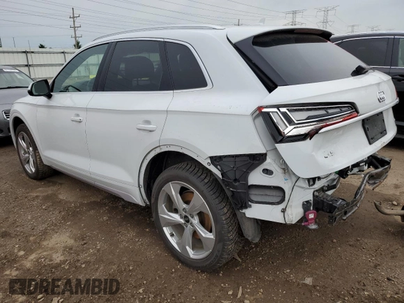 2021 Audi Q5 Prestige z VIN WA1CAAFY8M2032874, wystawiony jako Copart lot #61578455 z przebiegiem 38 903 mil mil oraz Szkoda całkowita • Salvage title. Historia ofert i sprzedaży dostępna na DreamBid. Obrazek 2.