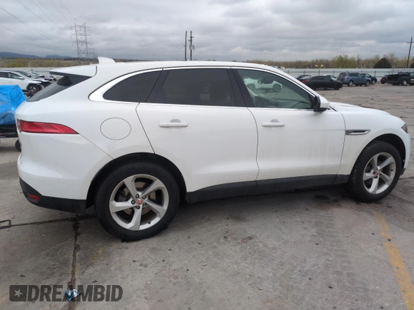 2019 Jaguar F-Pace 25t with VIN SADCS2FX0KA602177, listed as a Copart auction lot 54498345 with 91,122 mi miles and Salvage title. Bid and sale history available at DreamBid. Image 3.