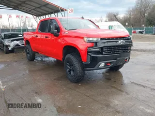 2021 Chevrolet Silverado 1500 LT Trail Boss with VIN 3GCPYFED3MG246645, listed as a IAAI auction lot 41695230 with 73,376 mi miles and . Bid and sale history available at DreamBid. Image 1.