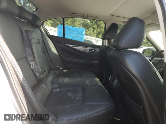 2015 Infiniti Q50 Premium with VIN JN1BV7AP7FM356447, listed as a Copart auction lot 58823045 with 137,642 mi miles and Salvage title. Bid and sale history available at DreamBid. Image 10.