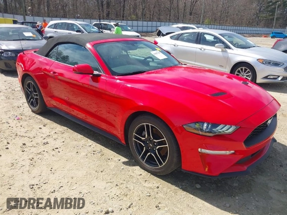 2018 Ford Mustang EcoBoost Premium with VIN 1FATP8UH7J5155307, listed as a IAAI auction lot 41807945 with 57,933 mi miles and . Bid and sale history available at carsss.com. Image 1.